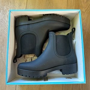 SOLD - Jeffrey Campbell Cloudy Waterproof Chelsea Rainboot